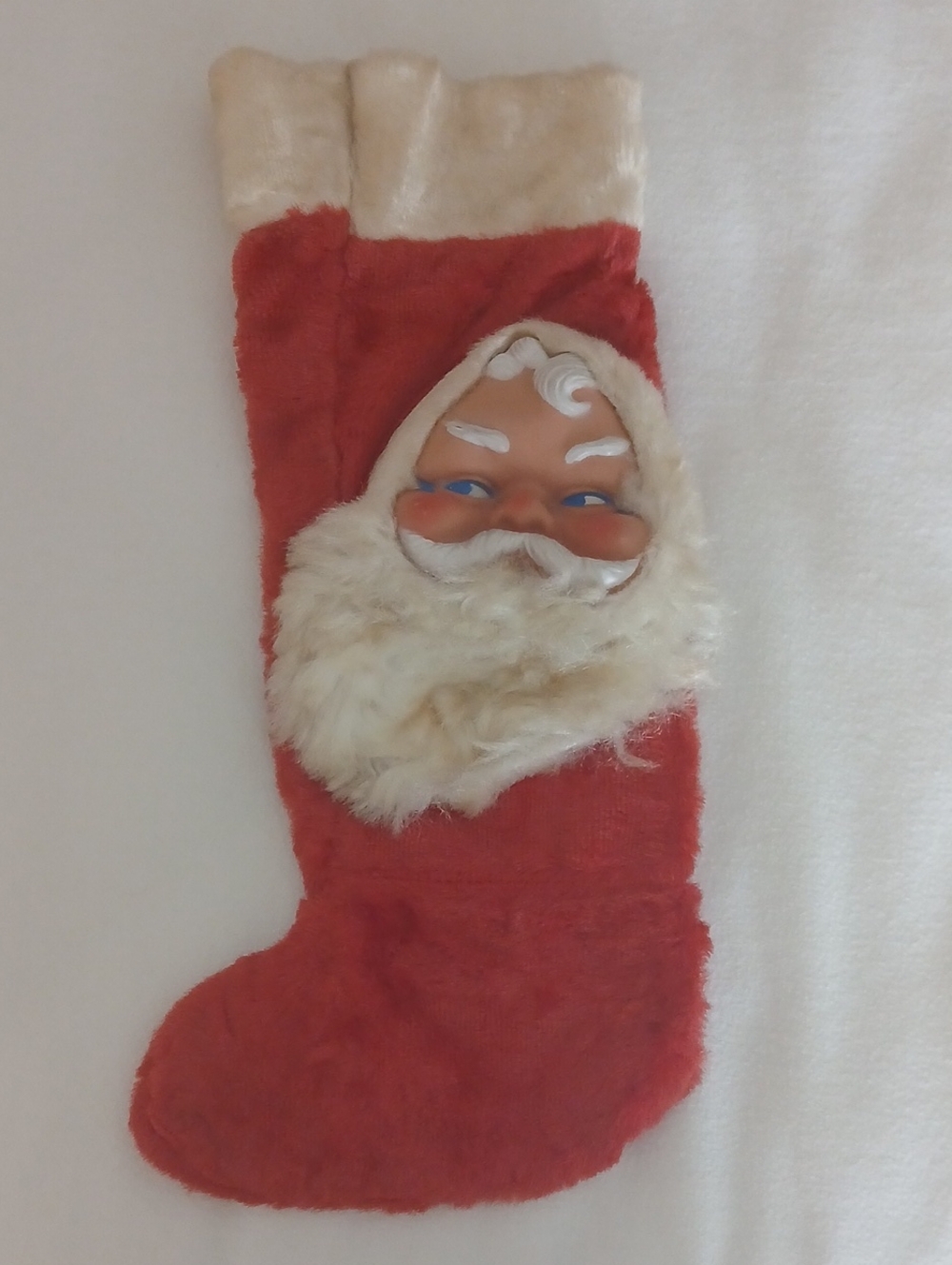 Vintage Bijou Toys NYC 1960s Santa Christmas Stocking - Picture 1 of 3